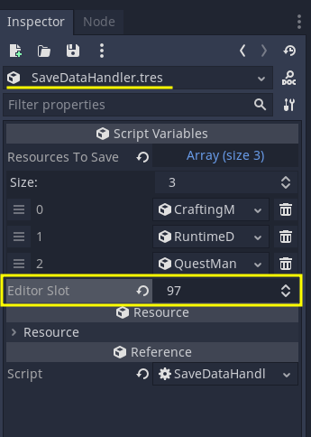 Choosing save slots