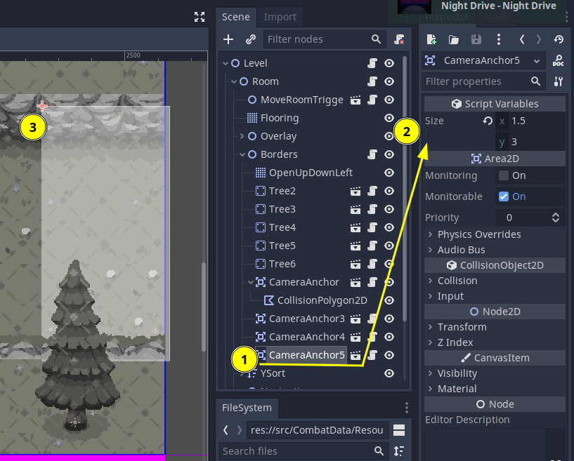 Image of CameraAnchor's inspector